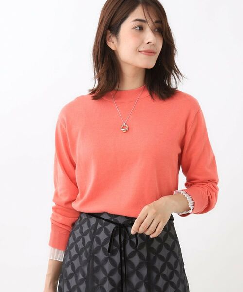 Reflect / リフレクト ニット・セーター | 【秋映え／重ね着風スタイルに◎】フリルプリーツスリーブニット | 詳細14