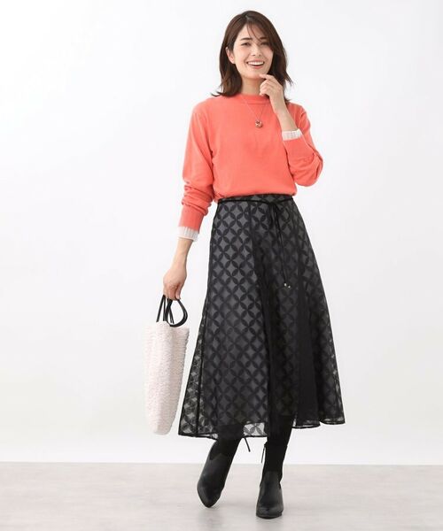 Reflect / リフレクト ニット・セーター | 【秋映え／重ね着風スタイルに◎】フリルプリーツスリーブニット | 詳細17