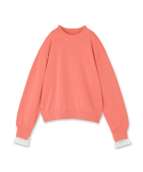 Reflect / リフレクト ニット・セーター | 【秋映え／重ね着風スタイルに◎】フリルプリーツスリーブニット | 詳細18