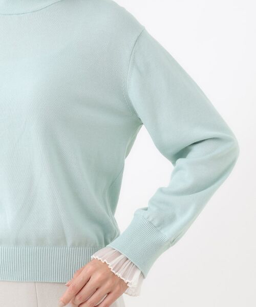 Reflect / リフレクト ニット・セーター | 【秋映え／重ね着風スタイルに◎】フリルプリーツスリーブニット | 詳細30