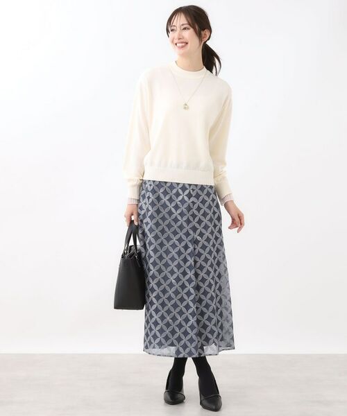 Reflect / リフレクト ニット・セーター | 【秋映え／重ね着風スタイルに◎】フリルプリーツスリーブニット | 詳細8