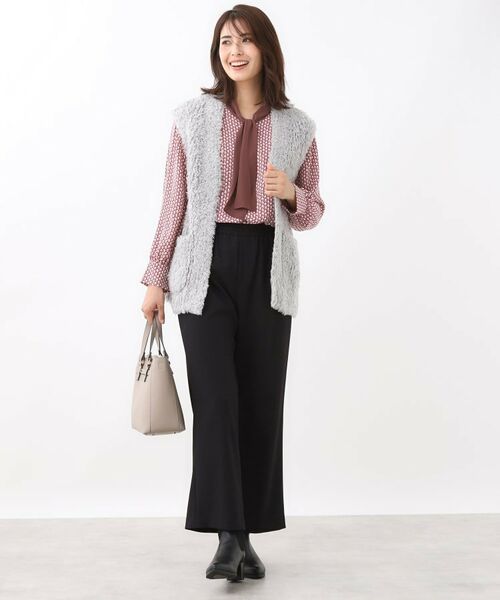 Reflect / リフレクト ベスト | 【秋映え／ふんわり軽い／ゆったりシルエット】ファンシーヤーンベスト | 詳細11