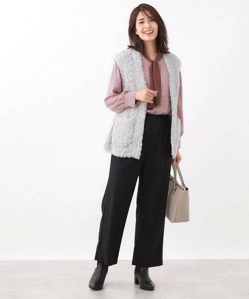 Reflect / リフレクト ベスト | 【秋映え／ふんわり軽い／ゆったりシルエット】ファンシーヤーンベスト | 詳細12