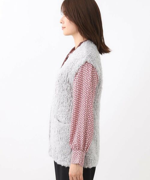 Reflect / リフレクト ベスト | 【秋映え／ふんわり軽い／ゆったりシルエット】ファンシーヤーンベスト | 詳細16