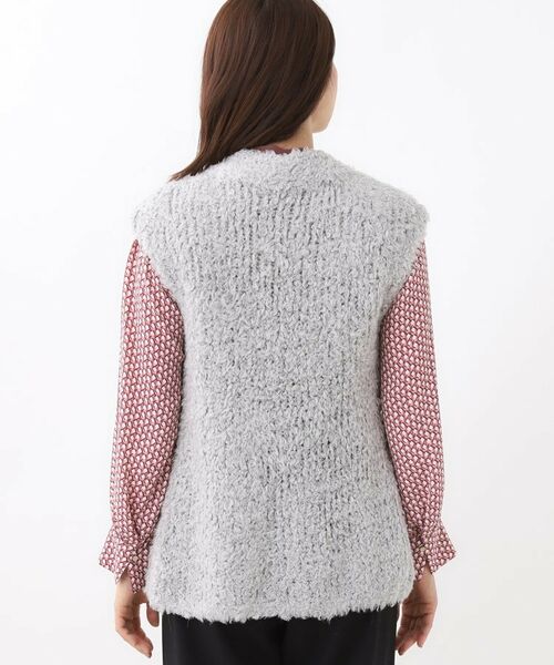 Reflect / リフレクト ベスト | 【秋映え／ふんわり軽い／ゆったりシルエット】ファンシーヤーンベスト | 詳細17