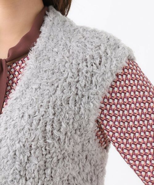 Reflect / リフレクト ベスト | 【秋映え／ふんわり軽い／ゆったりシルエット】ファンシーヤーンベスト | 詳細19