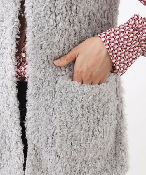 Reflect / リフレクト ベスト | 【秋映え／ふんわり軽い／ゆったりシルエット】ファンシーヤーンベスト | 詳細21