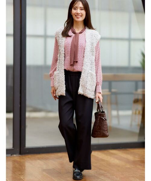 Reflect / リフレクト ベスト | 【秋映え／ふんわり軽い／ゆったりシルエット】ファンシーヤーンベスト | 詳細4