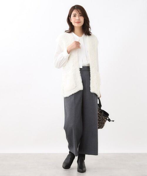 Reflect / リフレクト ベスト | 【秋映え／ふんわり軽い／ゆったりシルエット】ファンシーヤーンベスト | 詳細7