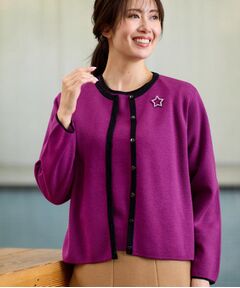 Reflect / リフレクト その他トップス | 【秋映え／単品使い◎／すっきり見え】ブローチ付きニットアンサンブル