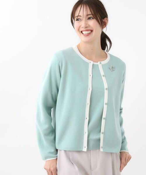 Reflect / リフレクト その他トップス | 【秋映え/単品使い◎/すっきり見え】ブローチ付きニットアンサンブル | 詳細13