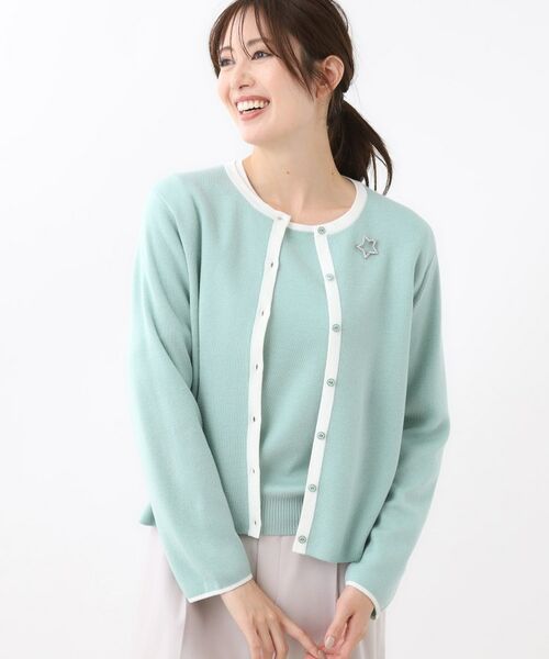 Reflect / リフレクト その他トップス | 【秋映え/単品使い◎/すっきり見え】ブローチ付きニットアンサンブル | 詳細14