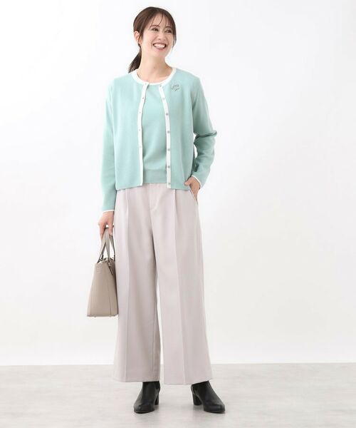 Reflect / リフレクト その他トップス | 【秋映え/単品使い◎/すっきり見え】ブローチ付きニットアンサンブル | 詳細15