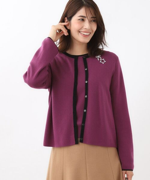 Reflect / リフレクト その他トップス | 【秋映え/単品使い◎/すっきり見え】ブローチ付きニットアンサンブル | 詳細17