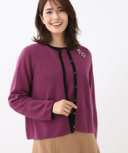 Reflect / リフレクト その他トップス | 【秋映え/単品使い◎/すっきり見え】ブローチ付きニットアンサンブル | 詳細18