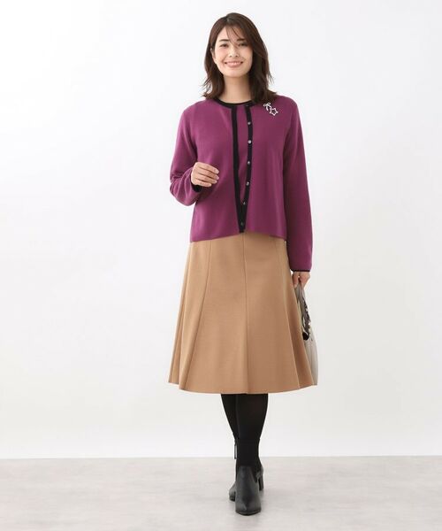 Reflect / リフレクト その他トップス | 【秋映え/単品使い◎/すっきり見え】ブローチ付きニットアンサンブル | 詳細19