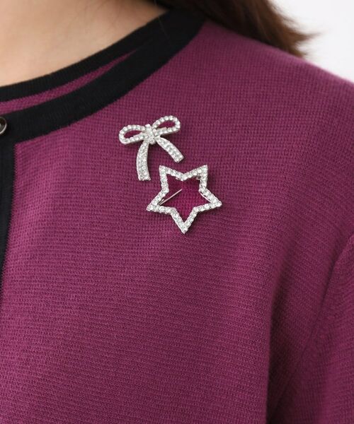 Reflect / リフレクト その他トップス | 【秋映え/単品使い◎/すっきり見え】ブローチ付きニットアンサンブル | 詳細27