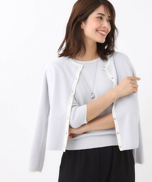 Reflect / リフレクト その他トップス | 【秋映え/単品使い◎/すっきり見え】ブローチ付きニットアンサンブル | 詳細5