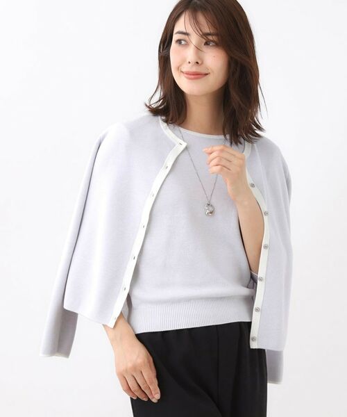 Reflect / リフレクト その他トップス | 【秋映え/単品使い◎/すっきり見え】ブローチ付きニットアンサンブル | 詳細6