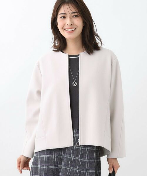 Reflect / リフレクト その他アウター | 【ゆったりシルエット】ジャージメルトンコクーンジャケット | 詳細7