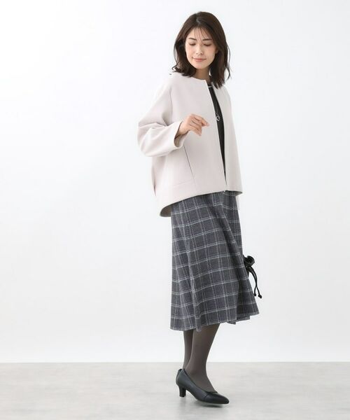 Reflect / リフレクト その他アウター | 【ゆったりシルエット】ジャージメルトンコクーンジャケット | 詳細9