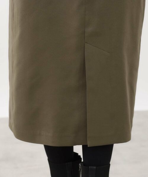 Reflect / リフレクト ロング・マキシ丈ワンピース | 【すっきりシルエット】スエードライクジャンパースカ―ト | 詳細18