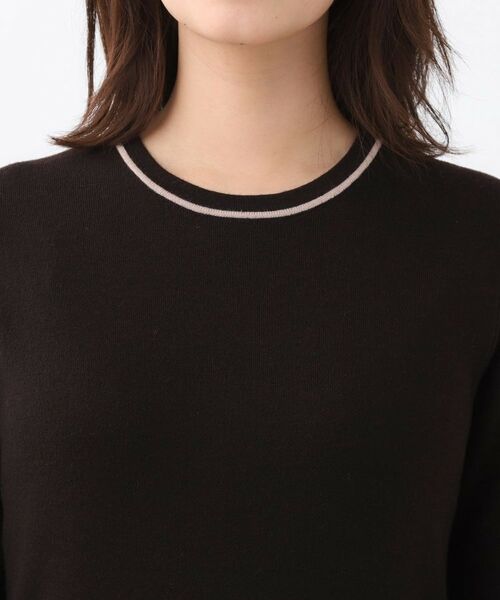 Reflect / リフレクト ロング・マキシ丈ワンピース | 【コートインでもすっきり◎】チェック柄ニットドッキングワンピース | 詳細20