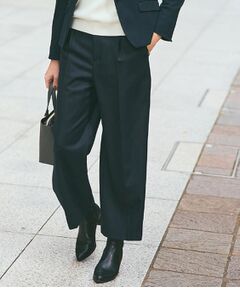 Reflect / リフレクト ショート・ハーフ・半端丈パンツ | 【腰周りすっきり◎】ワイドクロップドパンツ