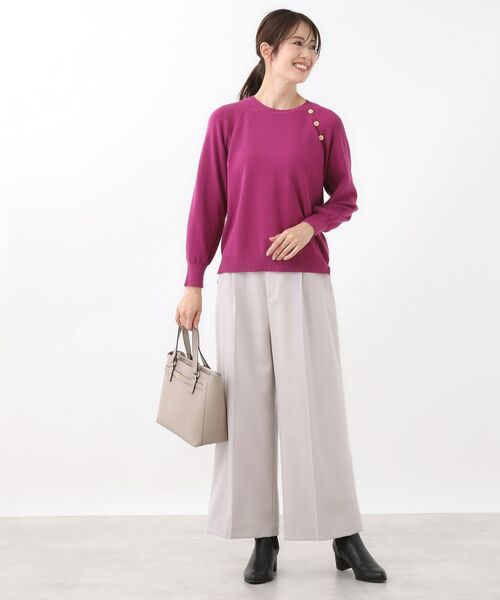 Reflect / リフレクト ショート・ハーフ・半端丈パンツ | 【腰周りすっきり◎】ワイドクロップドパンツ | 詳細13