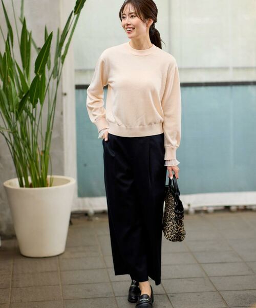 Reflect / リフレクト ショート・ハーフ・半端丈パンツ | 【腰周りすっきり◎】ワイドクロップドパンツ | 詳細4