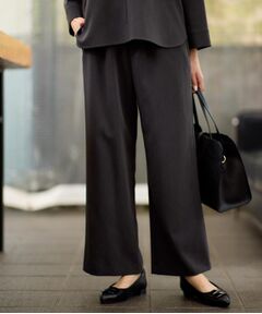 Reflect / リフレクト パンツ | 【ウエスト総ゴム／セットアップ可】フルレングスストレートパンツ