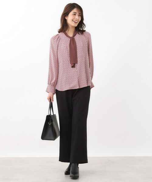 Reflect / リフレクト パンツ | 【ウエスト総ゴム/セットアップ可】フルレングスストレートパンツ | 詳細10