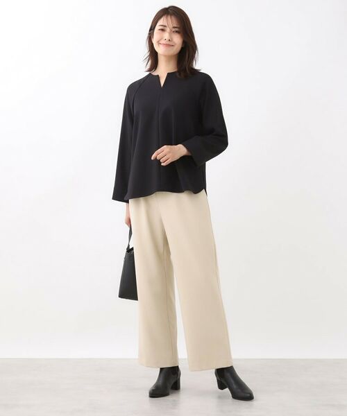 Reflect / リフレクト パンツ | 【ウエスト総ゴム/セットアップ可】フルレングスストレートパンツ | 詳細13