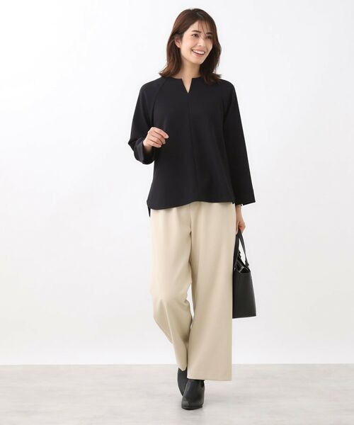 Reflect / リフレクト パンツ | 【ウエスト総ゴム/セットアップ可】フルレングスストレートパンツ | 詳細14