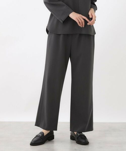 Reflect / リフレクト パンツ | 【ウエスト総ゴム/セットアップ可】フルレングスストレートパンツ | 詳細4