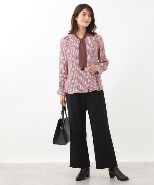 Reflect / リフレクト パンツ | 【ウエスト総ゴム/セットアップ可】フルレングスストレートパンツ | 詳細9