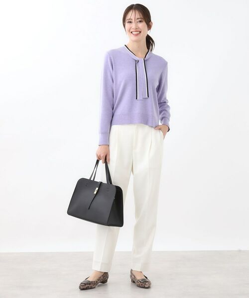 Reflect / リフレクト パンツ | 【腰周りすっきり◎】センタープレス入りテーパードパンツ | 詳細11