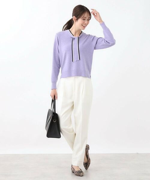 Reflect / リフレクト パンツ | 【腰周りすっきり◎】センタープレス入りテーパードパンツ | 詳細12