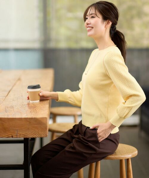 Reflect / リフレクト パンツ | 【腰周りすっきり◎】センタープレス入りテーパードパンツ | 詳細5