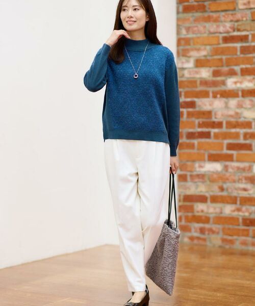 Reflect / リフレクト パンツ | 【腰周りすっきり◎】センタープレス入りテーパードパンツ | 詳細9