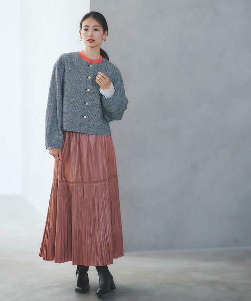 Reflect / リフレクト ロング・マキシ丈スカート | 【腰周りすっきり◎】プリーツギャザースカート | 詳細1