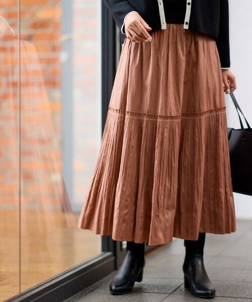 Reflect / リフレクト ロング・マキシ丈スカート | 【腰周りすっきり◎】プリーツギャザースカート | 詳細22