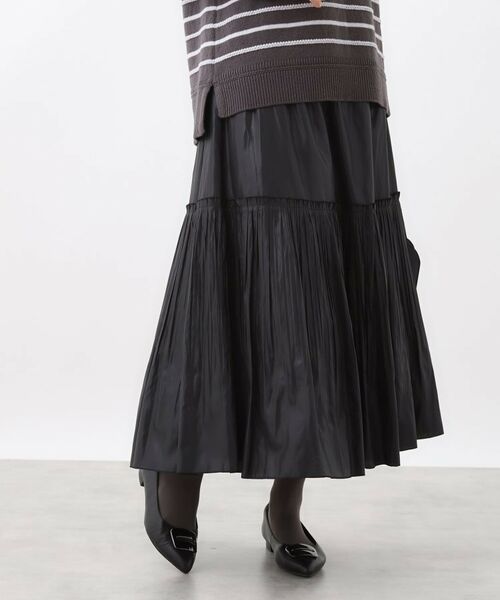 Reflect / リフレクト ロング・マキシ丈スカート | 【腰周りすっきり◎】プリーツギャザースカート | 詳細8