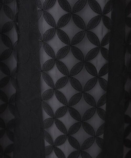 Reflect / リフレクト ロング・マキシ丈スカート | 【ウエストリボン付き】フラワー柄シアーフレアスカート | 詳細14