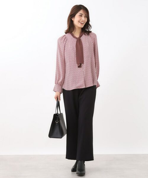 Reflect / リフレクト シャツ・ブラウス | 【レイヤードに◎】ボウタイプリントブラウス | 詳細11