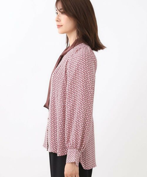 Reflect / リフレクト シャツ・ブラウス | 【レイヤードに◎】ボウタイプリントブラウス | 詳細15