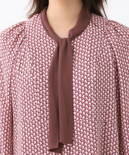 Reflect / リフレクト シャツ・ブラウス | 【レイヤードに◎】ボウタイプリントブラウス | 詳細17