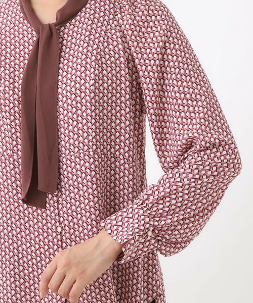 Reflect / リフレクト シャツ・ブラウス | 【レイヤードに◎】ボウタイプリントブラウス | 詳細18