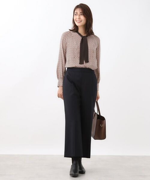 Reflect / リフレクト シャツ・ブラウス | 【レイヤードに◎】ボウタイプリントブラウス | 詳細6