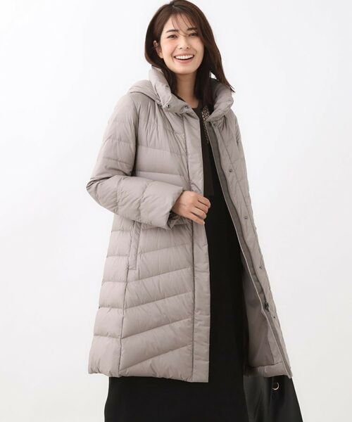 Reflect/リフレクト 【定番人気／ウエスト調整可】フーデッドロングダウンコート モカブラウン(042) 11(L)